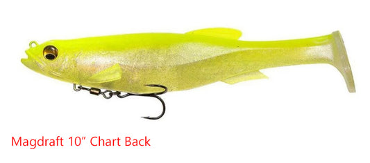 Megabass Magdraft 10in Rigged Soft Plastic Lure