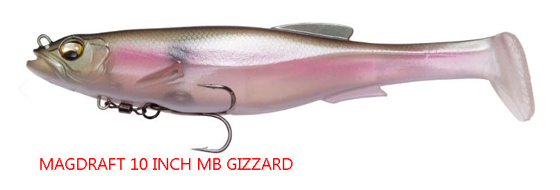 Megabass Magdraft 10in Rigged Soft Plastic Lure