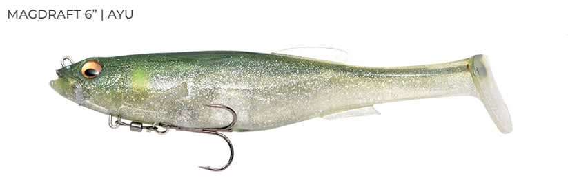 Megabass Magdraft 6in Rigged Soft Plastic Lure