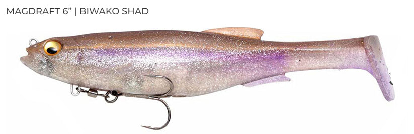 Megabass Magdraft 6in Rigged Soft Plastic Lure