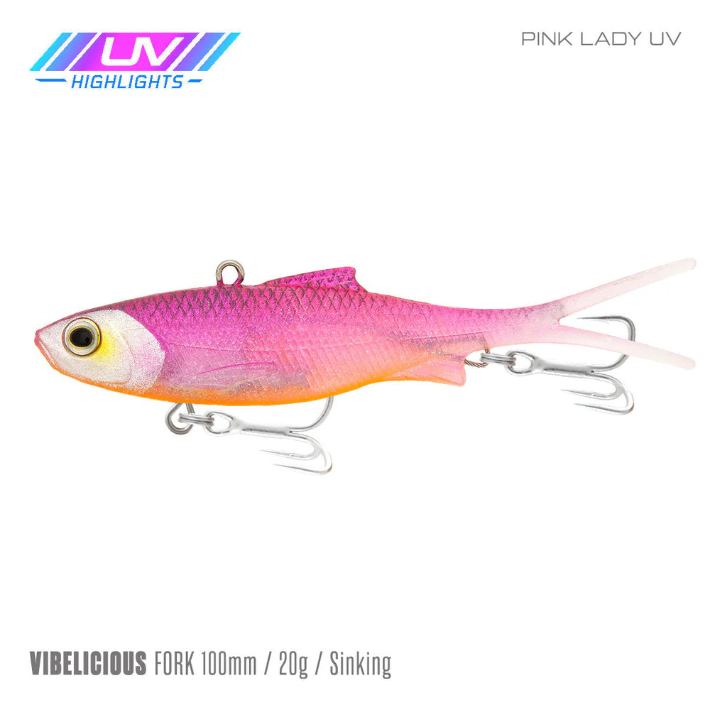 Samaki Vibelicious Fork 100mm 20g Soft Vibe Lure
