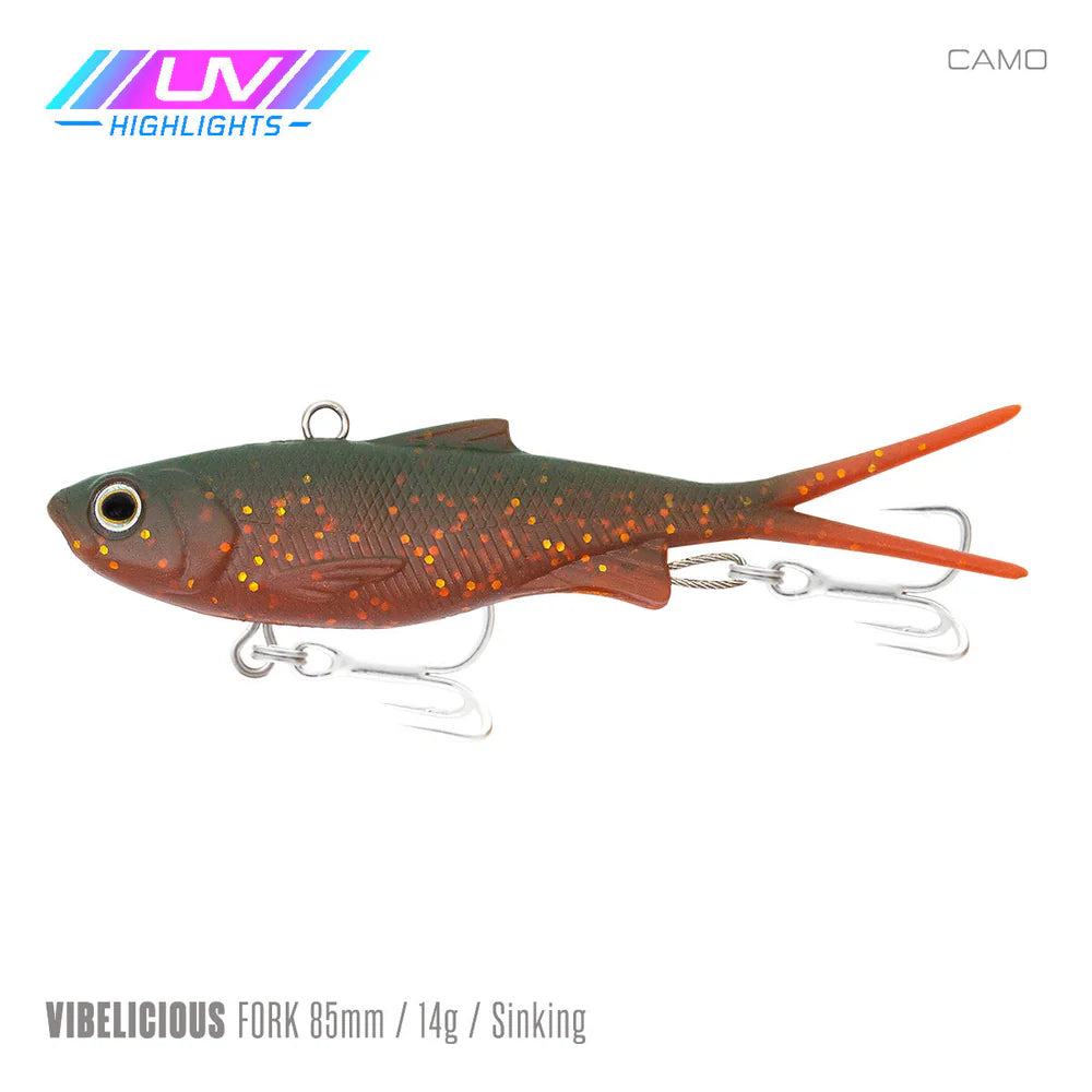 Samaki Vibelicious Fork 85mm 14g Soft Vibe Lure