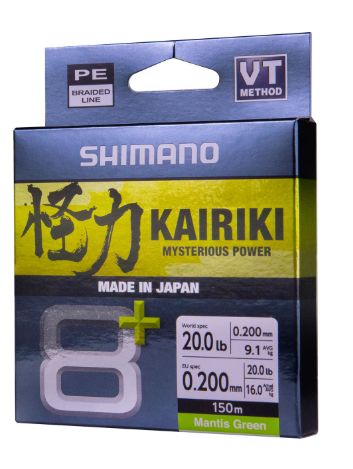 Shimano Kairiki 8 Plus Braided Line - Mantis Green