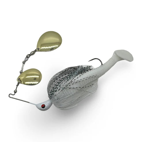 Spinwright 1/2oz Double Colorado 4in Plastic Rigged Spinnerbait Lure