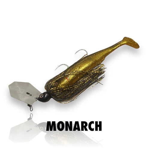 Spinwright Beastrange Grunta Plastic Rigged Chatterbait Lure