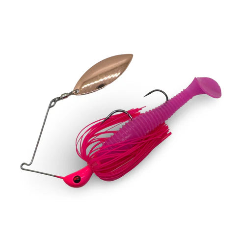 Spinwright 5/8oz Single willow 4in Plastic Rigged Spinnerbait Lure