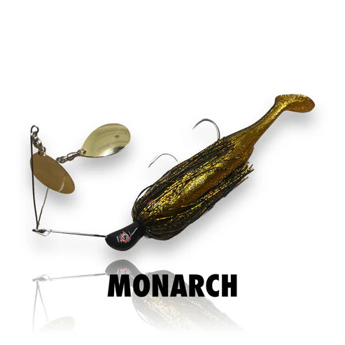 Spinwright Beastrange 1oz Twinspin 7in Plastic Rigged Spinnerbait Lure