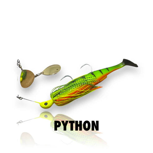 Spinwright Beastrange 1oz Twinspin 7in Plastic Rigged Spinnerbait Lure